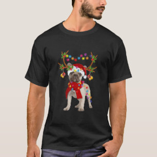 French Bulldog Gorgeous Reindeer Christmas Tree T-Shirt
