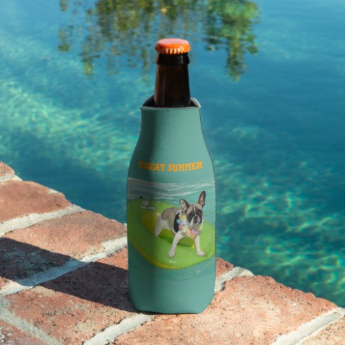 French Bulldog Great Summer Bottle Cooler