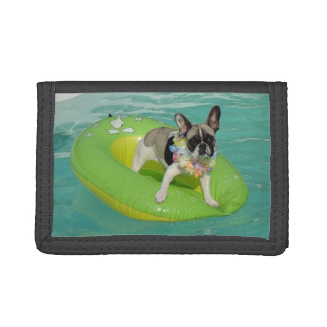 French Bulldog Great Summer Trifold Wallet (Front)