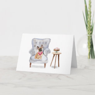French Bulldog Greeting Card Birthday Card