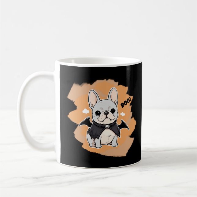 French Bulldog halloween boo! Coffee Mug (Left)