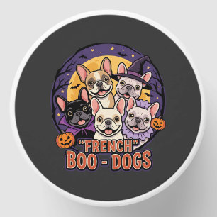 French Bulldog Halloween Boo Dogs Vector Mini Candle Favors