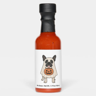 French Bulldog Halloween Dog Ghost Hot Sauces