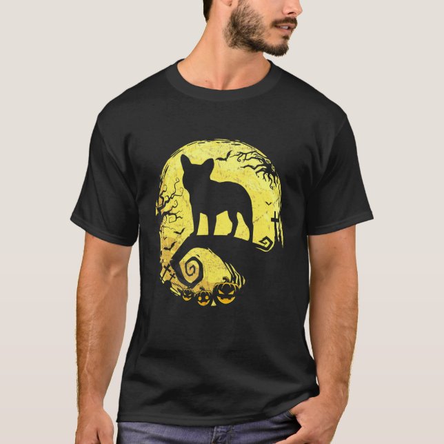 French Bulldog Halloween For Men Women Kids T-Shirt (Front)