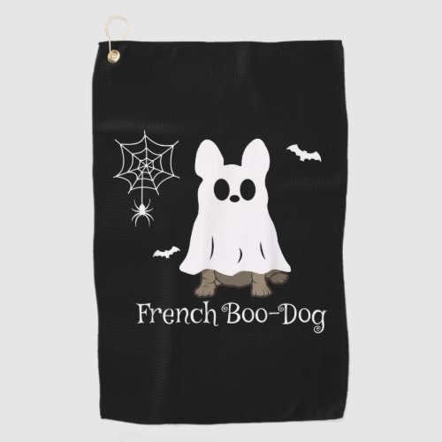 French Bulldog Halloween French Boo_Dog Dog Gift Golf Towel