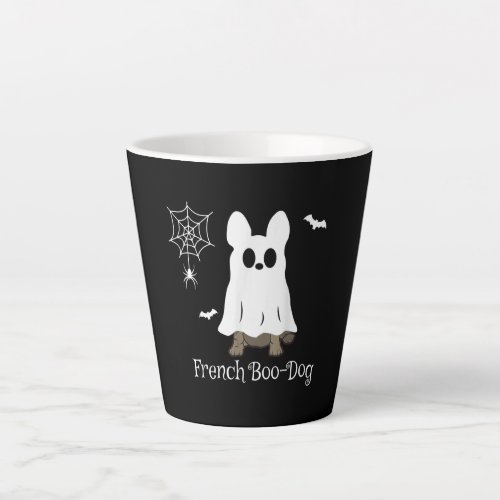 French Bulldog Halloween French Boo_Dog Dog Gift Latte Mug