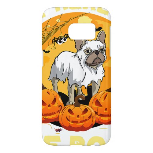 French Bulldog Halloween Ghost Only Here Boos Samsung Galaxy S7 Case