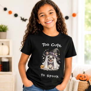 French Bulldog Halloween Girl Cute Witch T-Shirt