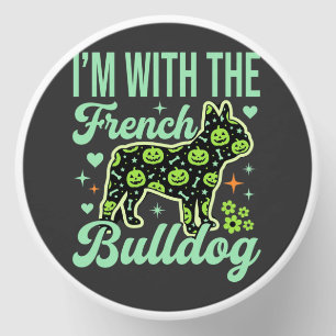French Bulldog Halloween Pumpkin Pattern Design Mini Candle Favors