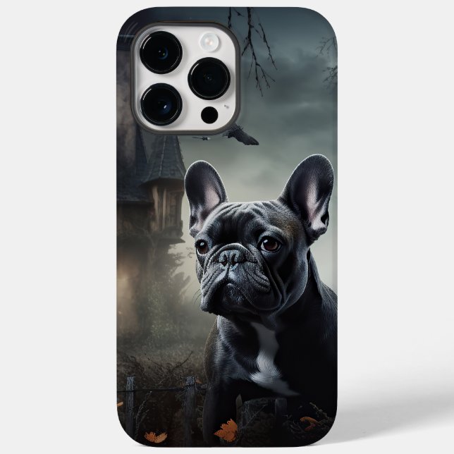 French Bulldog Halloween Scary Case-Mate iPhone Case (Back)