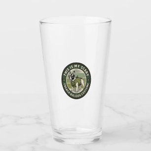 French Bulldog Halloween Scary Costume Glass