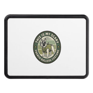 French Bulldog Halloween Scary Costume Hitch Cover