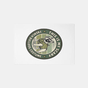 French Bulldog Halloween Scary Costume Rug