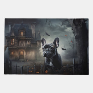 French Bulldog Halloween Scary Doormat