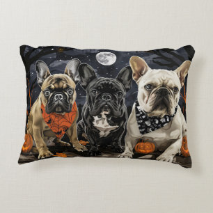 French Bulldog Halloween Spooky Accent Pillow