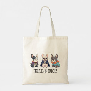 French Bulldog halloween treats & tricks Tote Bag