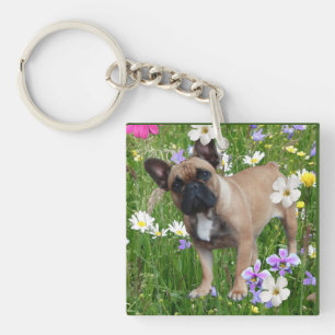 French Bulldog Happy Day French Bulldog Keychain