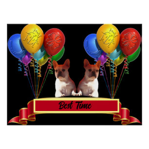French Bulldog Happy Day French Bulldog Poster