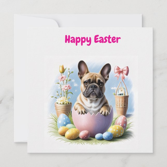 French Bulldog Happy Easter (Front)