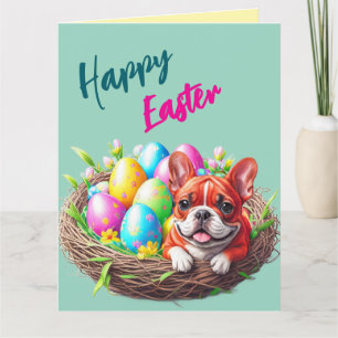 French Bulldog Happy Easter French Bulldog Card