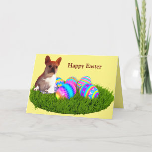 French Bulldog Happy Easter French Bulldog Holiday Card