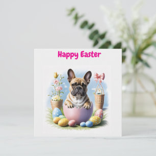 French Bulldog Happy Easter French Bulldog Invitation