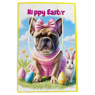 French Bulldog Happy Easter French Bulldog Medium Gift Bag
