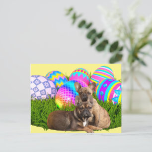 French Bulldog Happy Easter French Bulldog Postcard
