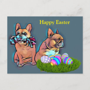 French Bulldog Happy Easter French Bulldog Postcard