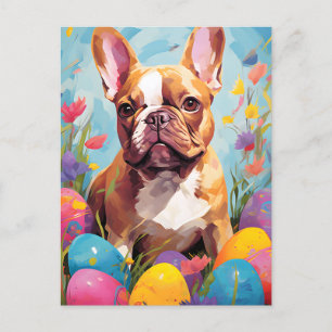 French Bulldog Happy Easter Postcard