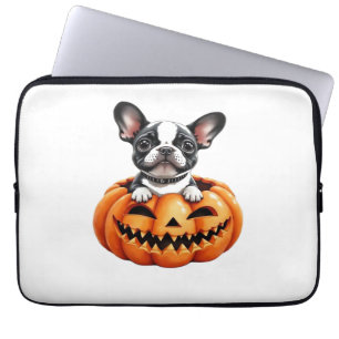 French Bulldog Happy Halloween pumpkin Classic T-S Laptop Sleeve