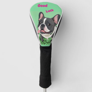French Bulldog Happy New Year Golf Head Cover