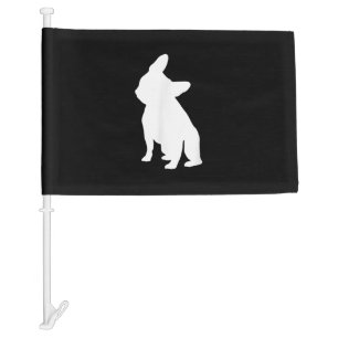 French Bulldog Head Tilt Apparel, Frenchie Head Car Flag