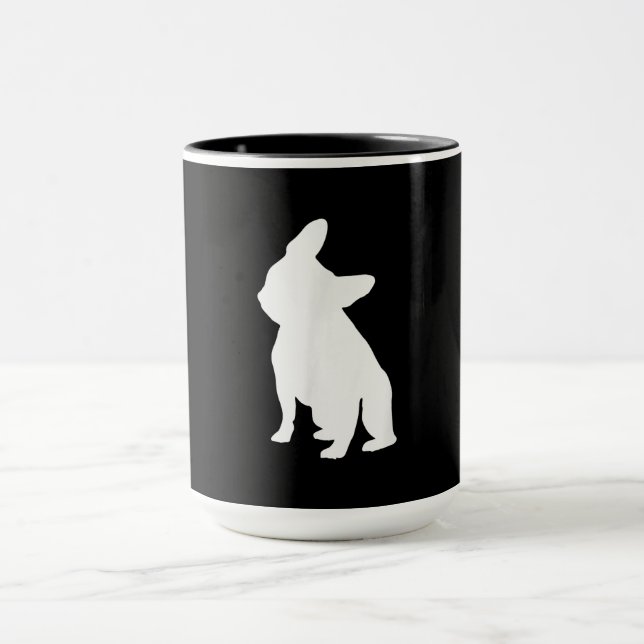 French Bulldog Head Tilt Apparel, Frenchie Head Mug (Center)
