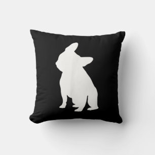 French Bulldog Head Tilt Apparel, Frenchie Head Throw Pillow