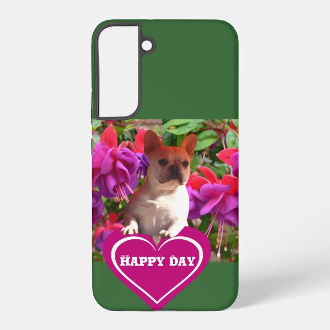 French Bulldog Heart French Bulldog Mother Samsung Galaxy Case (Back)