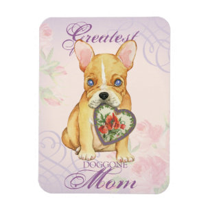 French Bulldog Heart Mom Magnet