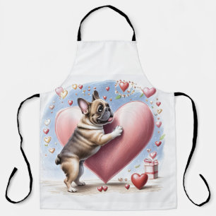 French Bulldog Heart Skip French Bulldog Apron