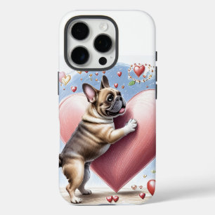 French Bulldog Heart Skip French Bulldog iPhone 16 Pro Case