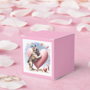 French Bulldog Heart Skip French Bulldog Favor Boxes
