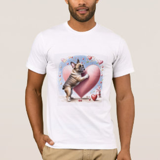 French Bulldog Heart Skip French Bulldog T-Shirt