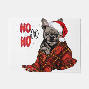 French Bulldog Ho Ho Ho Doormat