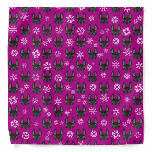 French Bulldog Holiday Bandana - Plum