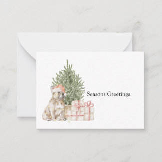 French Bulldog Holiday Card