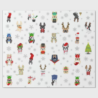 French Bulldog Holiday Christmas Wrapping Paper