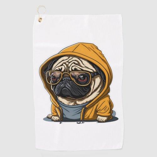 French Bulldog Hoodie Print Essential T_Shirt Golf Towel