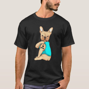 French Bulldog I Love Mom Apparel Dog Mom Womens T-Shirt