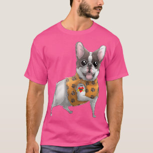 French Bulldog I Love Mom Tattoo Dog  Mother's Day T-Shirt