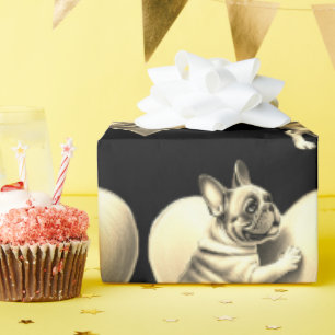 French Bulldog I love you Wrapping Paper