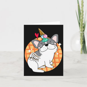 French Bulldog Ice Cream Frenchie Birthday Card